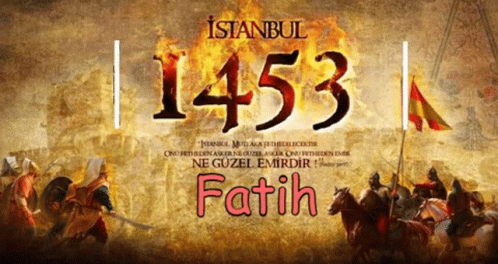 A Poster For Istanbul 1453 Shows A Battle Scene GIF