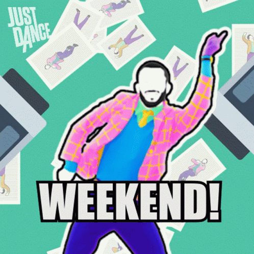 A Poster For Just Dance Shows A Man Dancing GIF