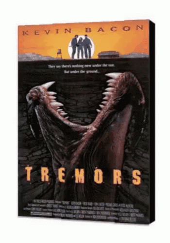 Kevin Bacon Tremors Monster Poster GIF