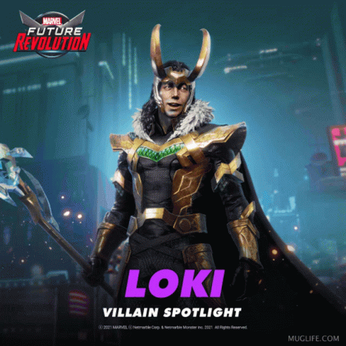 A Poster For Marvel Future Revolution Shows A Character Named Loki GIF