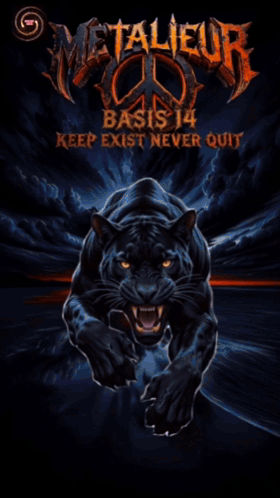 A Poster For Metaleur Shows A Tiger And Lightning GIF