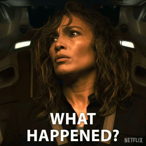 Netflix Poster With Woman In Dark Room And What Happened GIF