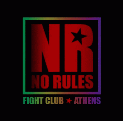 A Poster For Nr No Rules Fight Club Athens GIF
