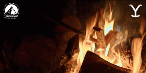 A Poster For Paramount Network Shows A Fire GIF