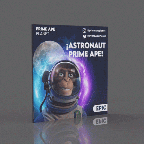 A Poster For Prime Ape Planet Shows An Astronaut GIF
