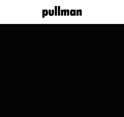 a poster for pullman shows a dark background
