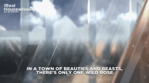 A Poster For Real Housewives Shows A Snowy Landscape GIF