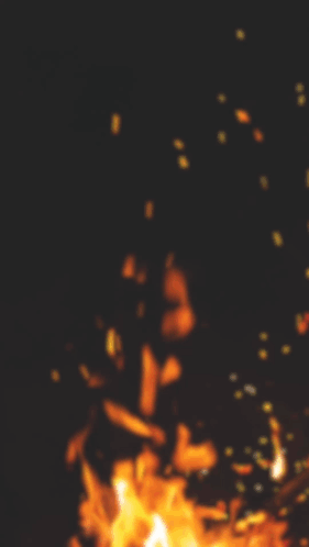 A Poster For Rhythm And Klassiks Shows A Flame In The Background GIF