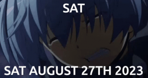a poster for sat august 27th 2023 with a crying girl