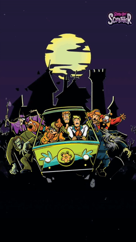 a poster for scooby doo and the scp troopers