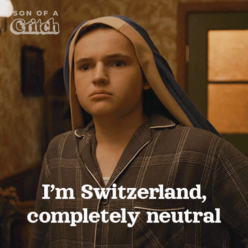 A Poster For Son Of A Critch Shows A Boy With A Scarf Around His Head GIF