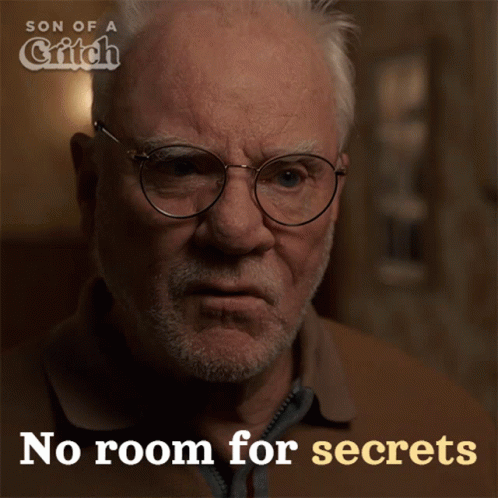 A Poster For Son Of A Glitch Shows An Older Man With Glasses GIF
