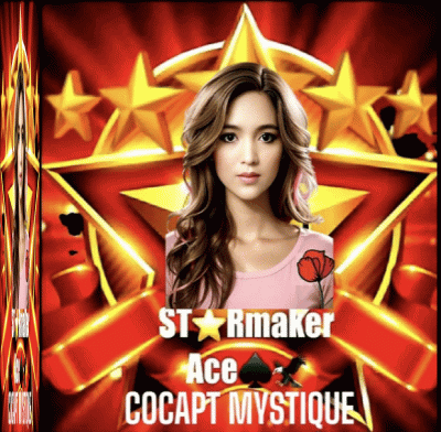 A Poster For Starmaker Ace Cocapt Mystique With A Woman On It GIF