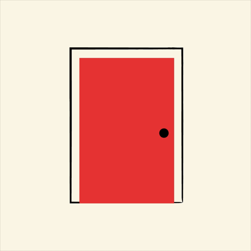A Poster For Sunday Scaries Shows A Ghost In An Open Door GIF