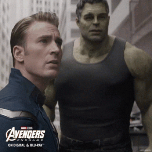 A Poster For The Avengers Endgame On Digital And Blu-Ray GIF
