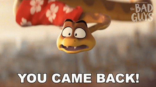 A Poster For The Bad Guys Shows A Cartoon Snake GIF