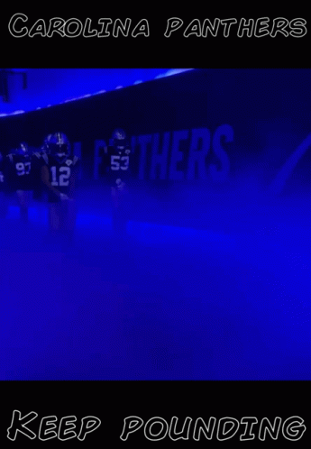 A Poster For The Carolina Panthers Shows Players Number 24 53 And 12 GIF