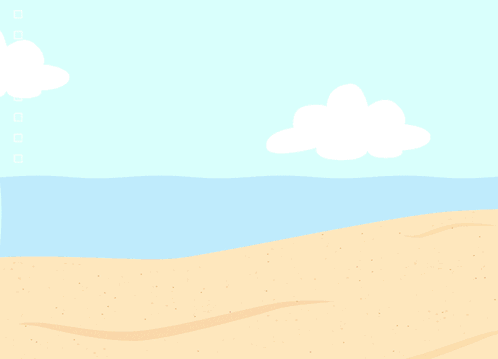 A Poster For The First Day Of Summer With Sunglasses A Crab And A Starfish GIF