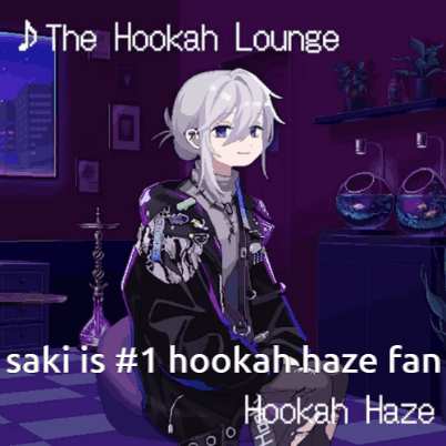 A Poster For The Hookah Lounge Shows A Girl With Hookah GIF