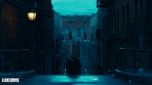 Joker Movie Poster With Man Walking GIF