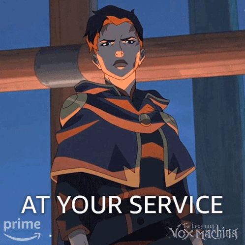 A Poster For The Legend Of Vox Machina Shows A Cartoon Character GIF