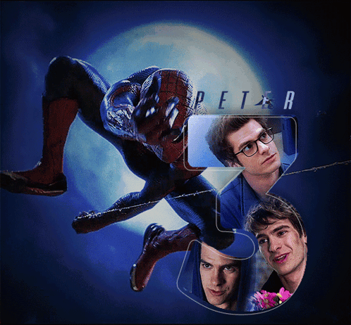 A Poster For The Movie Peter R Shows A Man In A Spider Suit GIF