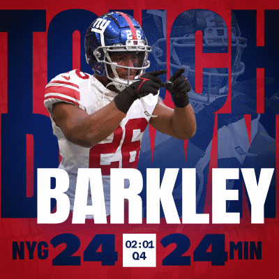 A Poster For The New York Giants Football Team GIF