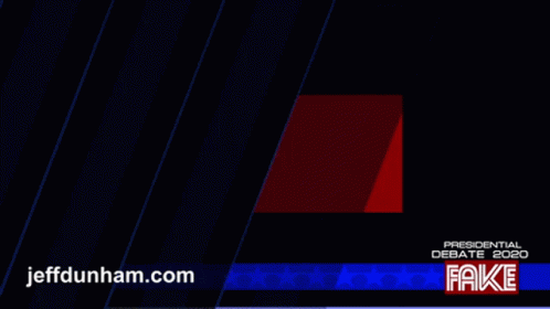 A Poster For The Presidential Debate 2020 With The Website Jeffdunham.com At The Bottom GIF