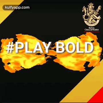 a poster for the royal challengers with the hashtag #play bold