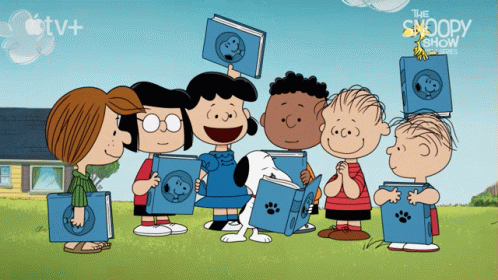 A Poster For The Snoopy Show On Apple Tv Plus GIF