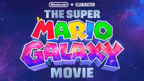 A Poster For The Super Mario Galaxy Movie By Illumination GIF