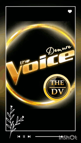 a poster for the voice denure dv