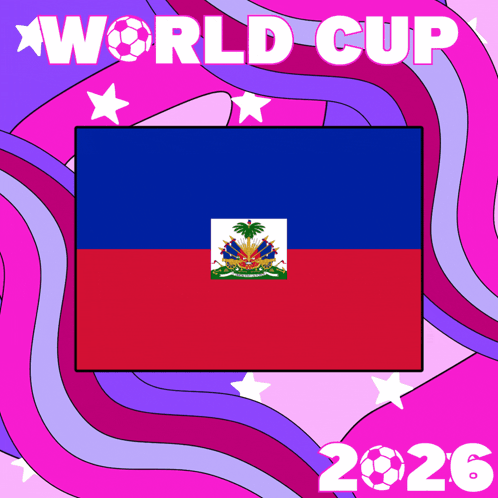 A Poster For The World Cup In 2026 With A Flag GIF
