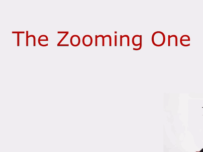 A Poster For The Zooming One With A Red Monster On It GIF