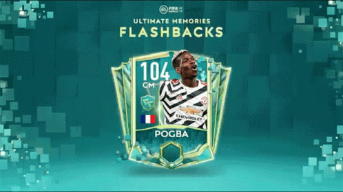 A Poster For Ultimate Memories Flashbacks Features A Player Named Pogba GIF