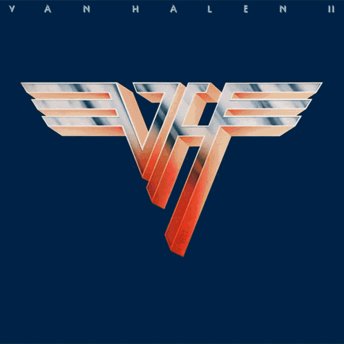 A Poster For Van Halen 'S Fair Warning Shows A Man Playing A Guitar GIF