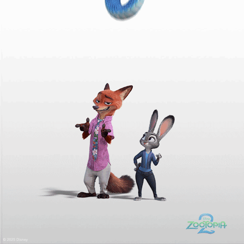 A Poster For Zootopia 2 Shows A Fox And Rabbit GIF