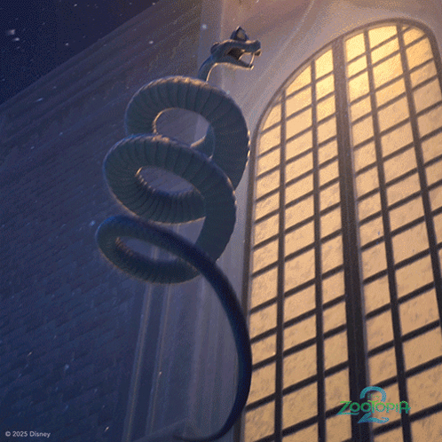 A Poster For Zootopia 2 Shows A Snake GIF