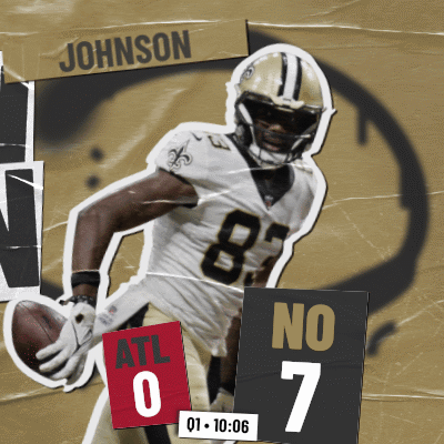 a poster of a football player named johnson holding a football