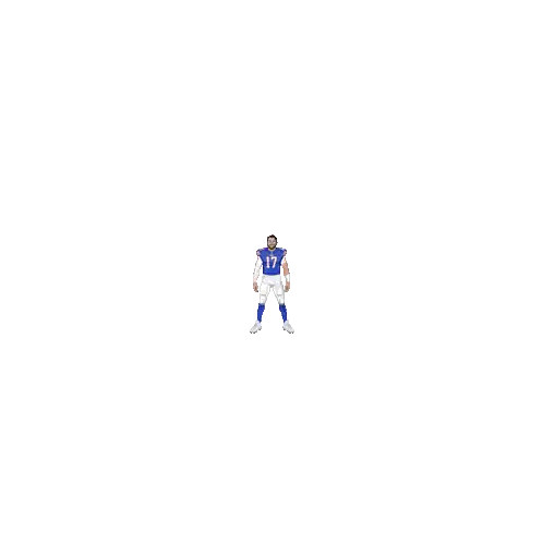 a poster of a football player with the name josh allen