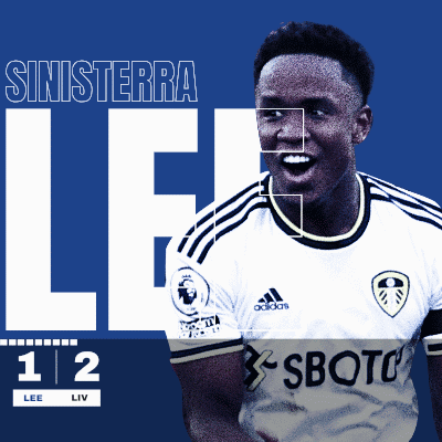 A Poster Of A Soccer Player With The Name Sinistrera On It GIF