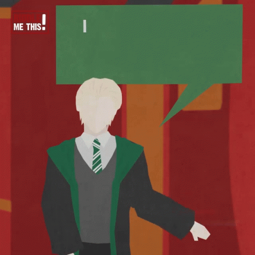 A Poster Of Harry Potter With A Speech Bubble That Says I Could Kill You In My Sleep GIF
