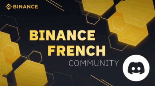 A Poster That Says Binance French Community GIF