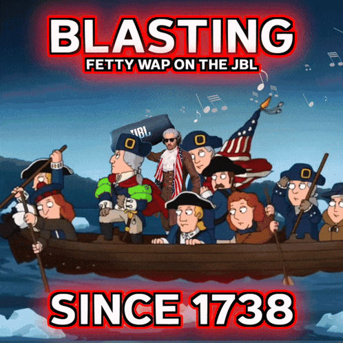 A Poster That Says Blasting Fetty Wap On The Jbl GIF