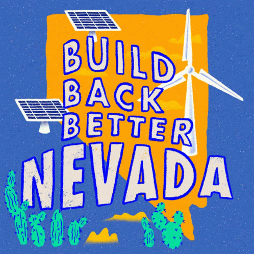 Build Back Better Nevada Solar And Wind Poster GIF