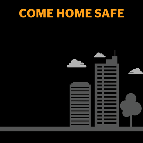 A Poster That Says Come Home Safe We Wish You All A Happy Valentines Day GIF