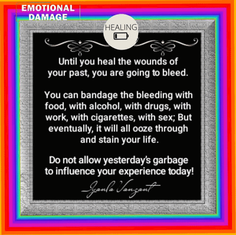 A Poster That Says Emotional Damage On The Top GIF