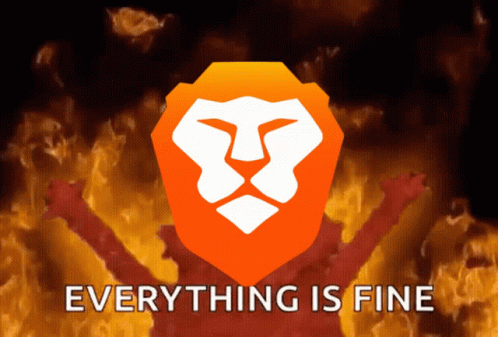 A Poster That Says Everything Is Fine With A Lion GIF