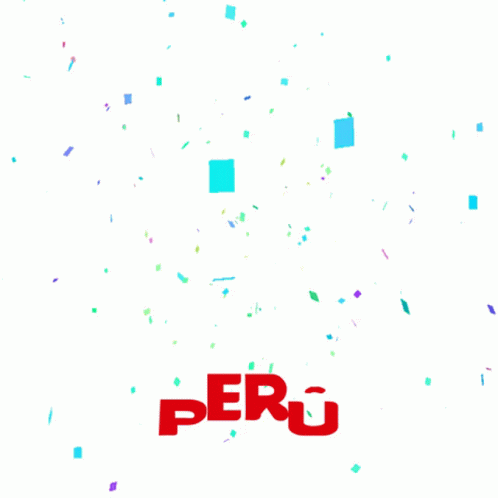 A Poster That Says Feliz Bicentenario Peru With A Llama A Chicken And A Guinea Pig GIF