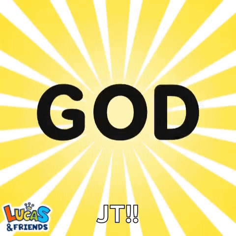 A Poster That Says God Bless You By Lucas And Friends GIF